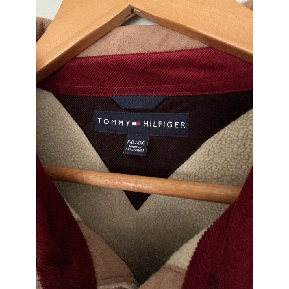 Tommy Hilfiger Men’s XXL Tan Brown Faux Suede Sherpa Lined Jacket - Picture 3 of 8